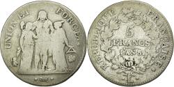 World Coins - Coin, France, Union et Force, 5 Francs, 1799, Bayonne, , Silver