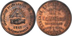 World Coins - Coin, France, Banque du Peuple, Franc, 1848, ESSAI, , Copper