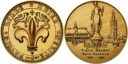 World Coins - France, Medal, La Ville de Lille à Pierre Mauroy, 2001, Bronze Florentin