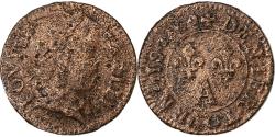World Coins - France, Louis XIV, Denier Tournois, 1649, Paris, Copper,