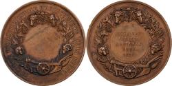 World Coins - France, Medal, Société d'Agriculture de la Nièvre, 1870, Copper,