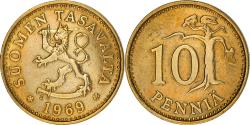 World Coins - Coin, Finland, 10 Pennia, 1969, , Aluminum-Bronze, KM:46