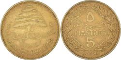 World Coins - Coin, Lebanon, 5 Piastres, 1972