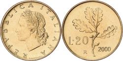 World Coins - Italy, 20 Lire, 2000, Rome, BU, Copper-nickel, , KM:97