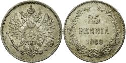 World Coins - Coin, Finland, Nicholas II, 25 Penniä, 1909, , Silver, KM:6.2