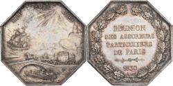 World Coins - France, Token, Réunion des Assureurs Particuliers de Paris, 1830, Silver