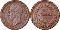 World Coins - Coin, Monaco, Honore V, Decime, 1838, Monaco, , Copper, KM:97.1