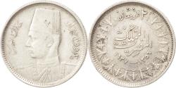 World Coins - Coin, Egypt, Farouk, 2 Piastres, 1937, British Royal Mint, , Silver