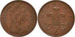 World Coins - Great Britain, Elizabeth II, 2 New Pence, 1980, Bronze, , KM:916