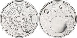World Coins - Turkey, Kurus, Mars, 2022, Istanbul, Aluminum,