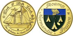 World Coins - France, Medal, 76/ Fécamp - Goélettes, Copper-Nickel-Aluminum,