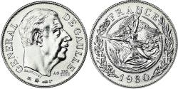 World Coins - France, Medal, Charles de Gaulle, History, 1980, , Silver