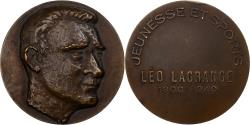 World Coins - France, Medal, Léo Lagrange, Jeunesse et Sports, 1940, Bronze, Fraisse-Demey