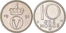 World Coins - Coin, Norway, 10 Öre, 1991