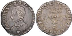 World Coins - France, Charles IX, Teston aux deux K couronnés, 156(?), Bayonne, Silver, TB+
