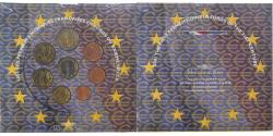 World Coins - France, Coffret 1c. à 2€, 2001, Monnaie de Paris, FDC.BU,
