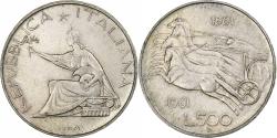 World Coins - Italy, 500 Lire, 1961, Rome, , Silver, KM:99
