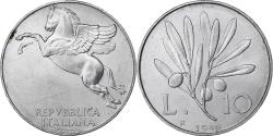 World Coins - Italy, 10 Lire, 1949, Rome, Aluminum, , KM:90