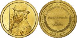 World Coins - France, Medal, Autoportrait, Paul Cézanne, Vermeil,