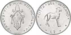 World Coins - Vatican, Paul VI, 2 Lire, 1974 / Anno XII, Rome, Aluminum, , KM:117