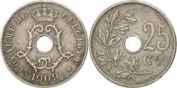 World Coins - Coin, Belgium, 25 Centimes, 1909, , Copper-nickel, KM:62