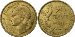 World Coins - France, 20 Francs, Guiraud, 1951, Paris, Aluminum-Bronze, , KM:917.1