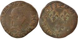 World Coins - Coin, France, Henri III, Double Tournois, Bourges, , Copper
