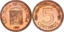 World Coins - Coin, Venezuela, 5 Centimos, 1977, , Copper Clad Steel, KM:49