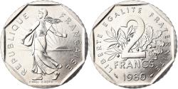 World Coins - Coin, France, Semeuse, 2 Francs, 1980, Paris, FDC, , Nickel, KM:942.1
