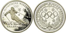 World Coins - France, Medal, Jeux Olympiques d'Hiver de Lillehammer, 1994, , Silver