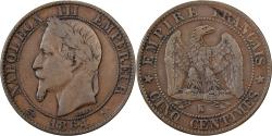 World Coins - France, Napoleon III, 5 Centimes, 1864, Bordeaux, Bronze, , Gadoury:155