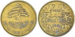 World Coins - Coin, Lebanon, 25 Piastres, 1961