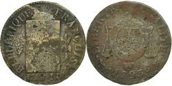 World Coins - Coin, France, Sol aux balances françoise, 1793, Arras, , Bronze