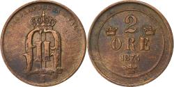 World Coins - Sweden, Oscar II, 2 Öre, 1874, Bronze, , KM:735