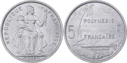 World Coins - French Polynesia, 5 Francs, Undated (1965), Paris, Aluminum, , KM:4