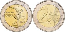 World Coins - Greece, 2 Euro, Jeux Olympiques d'Athènes, 2004, Athens, , Bi-Metallic