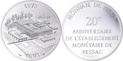 World Coins - France, Token, Pessac - 20e anniversaire, 1993, , Silver
