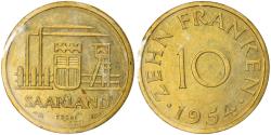 World Coins - Coin, SAARLAND, 10 Franken, 1954, Paris, ESSAI, , Aluminum-Bronze
