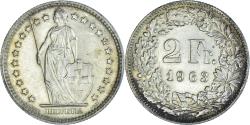 World Coins - Coin, Switzerland, 2 Francs, 1963, Bern, , Silver, KM:21