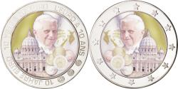 World Coins - France, Medal, 10 ans de l'Euro - Pape François, , Copper Plated