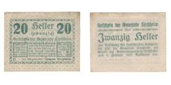 World Coins - Banknote, Austria, Kirchheim O.Ö. Gemeinde, 20 Heller, texte 1, 1920