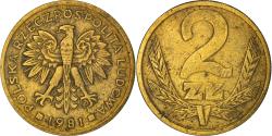 World Coins - Coin, Poland, 2 Zlote, 1981, Warsaw, , Brass, KM:80.1