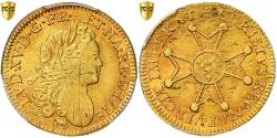 World Coins - France, Louis XV, louis d'or de Béarn à la croix "Chevalier", 1718, Pau, Gold