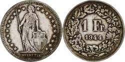 World Coins - Switzerland, Franc, Helvetia, 1944, Bern, Silver, , KM:24