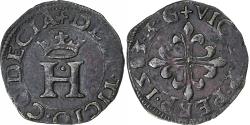 World Coins - Italy, County of Desana, Delfino Tizzone, Liard, 1583, Passerano, Billon