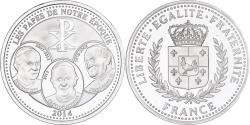 World Coins - France, Medal, Les Papes de notre Epoque, 2014, Silver, Proof,