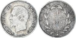 World Coins - Coin, France, Napoleon III, Napoléon III, 20 Centimes, 1860, Paris,