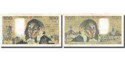 World Coins - France, 500 Francs, Pascal, 1974, 1974-09-05, EF(40-45), Fayette:71.11, KM:156b