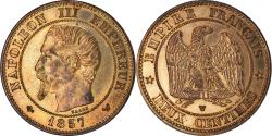 World Coins - Coin, France, Napoleon III, 2 Centimes, 1857, Lille, , Bronze, KM:776.7