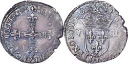 World Coins - France, Henri III, 1/8 Ecu, 1583, Nantes, Silver, , Gadoury:485